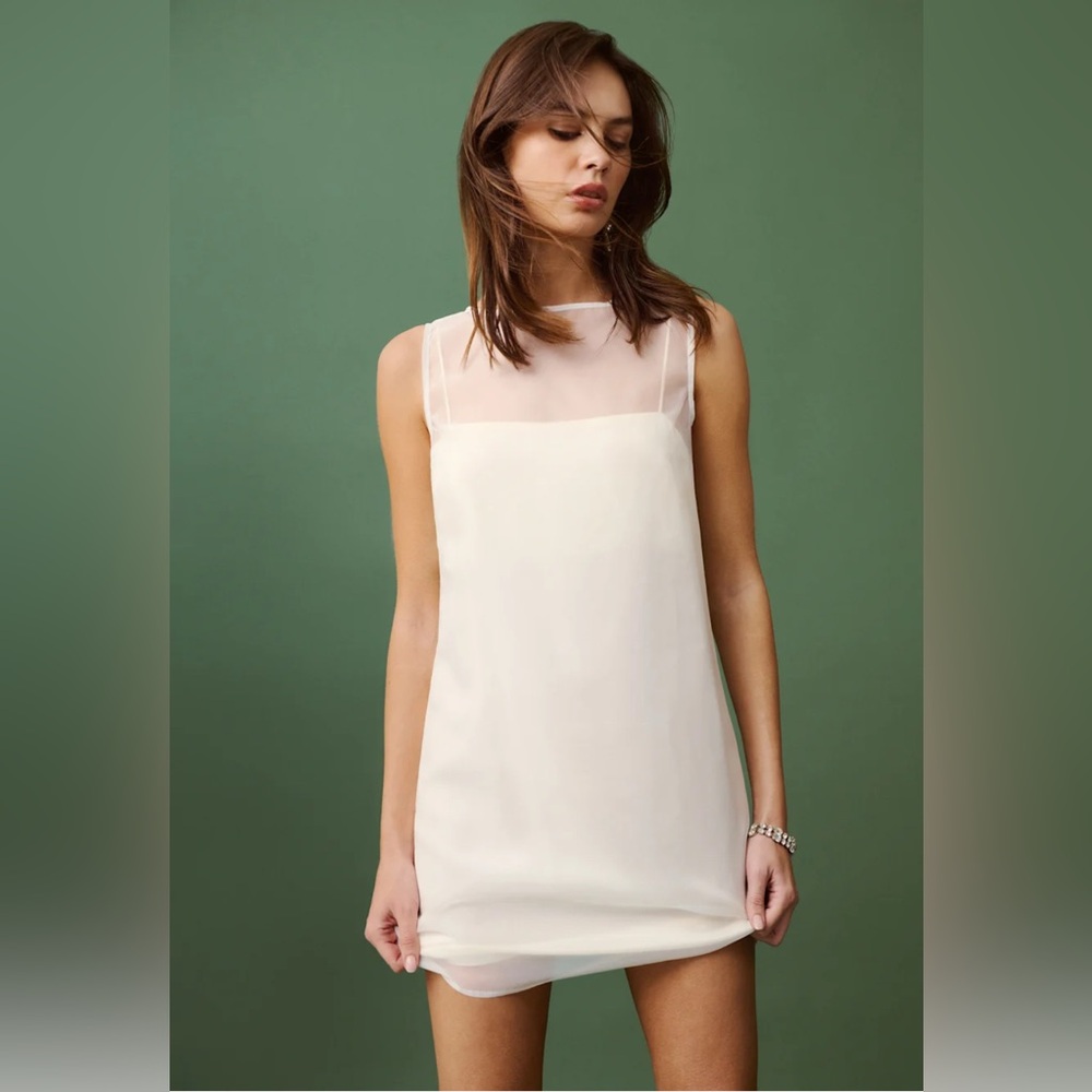 Reformation Vina Dress White Size 12 - Picture 2 of 10
